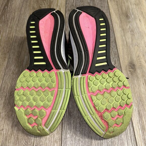 Nike Air Zoom Structure 18 Women's US Size 9.5 Pink Power Ghost Green Black Volt - Picture 10 of 11